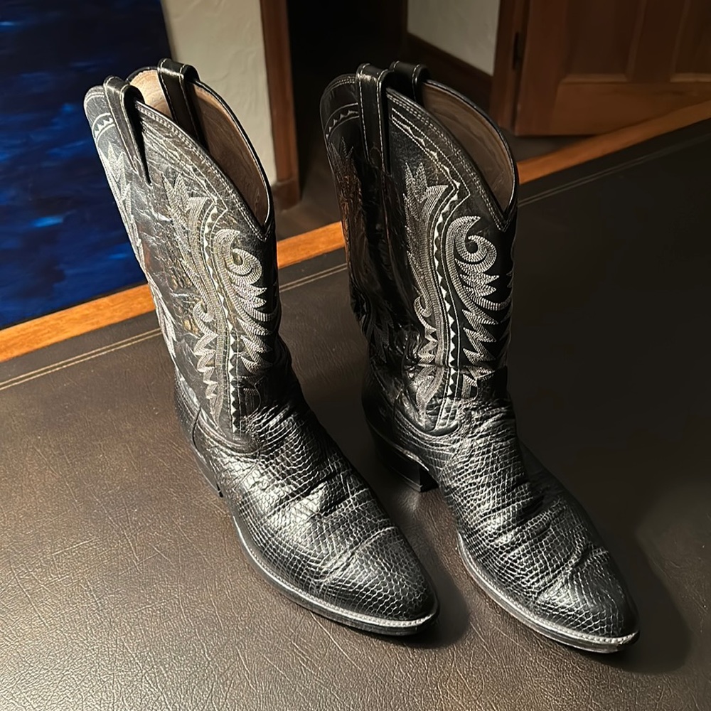 Lizard cowboy boots